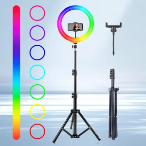 RGB Light Retractable Tripod